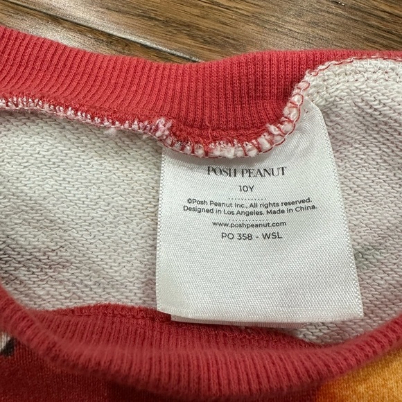 Posh Peanut Floral Long Sleeve Sweatshirt 10 year - Picture 4 of 6